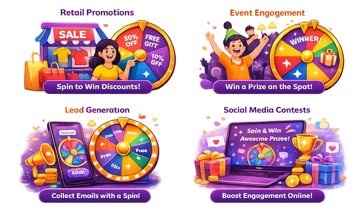 Spin wheel use case